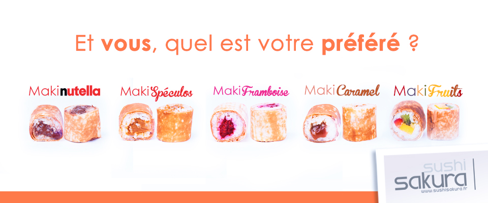 Découvrez les Maki desserts